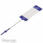 Polyart sleutellabel blauw