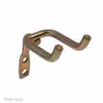 Dubbele gereedschapshaak met gebogen einde