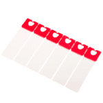 Quick lock sleutellabels met rode clip