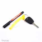 PVC label op rol permanent marker