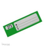 ID genummerde sleutellabels 4-delige set. strookje met nummer voor de klant groen