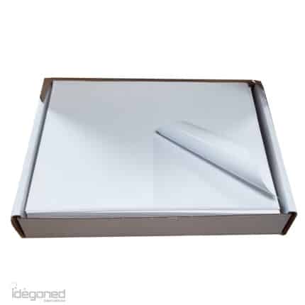 Bandenetiket op vel A4 vel met 4 etiketten