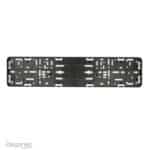 Flexibele kentekenplaathouder zonder tekstrand