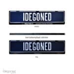 stickers voor kentekenplaat