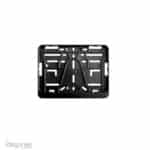 Kentekenplaathouder met tekstrand voor motor