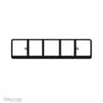 Inschuif kentekenplaathouder met tekstrand