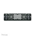 Push kentekenplaathouder met tekstrand
