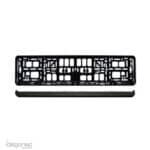 Kentekenplaathouder met losse tekstrand