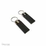 Sleutelhanger zwart met blinddruk PO2510
