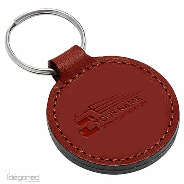 Ronde sleutelhanger Bordeaux PO2009