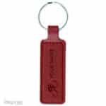 Sleutelhanger PO2052 Bordeauxrood rechthoek