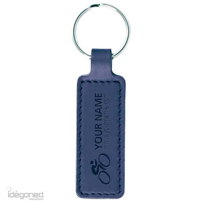 Sleutelhanger PO2052 blauw rechthoek