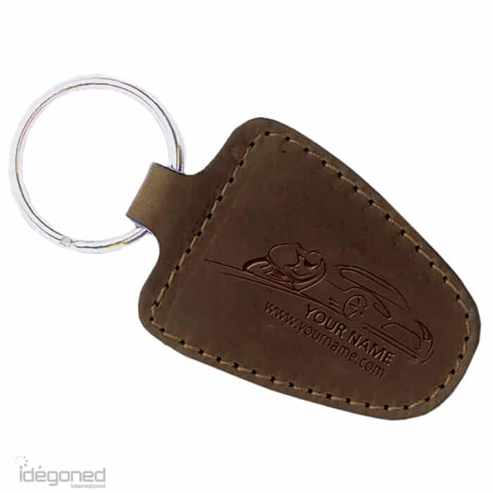 Sleutelhanger Bruin leder 091PO2431