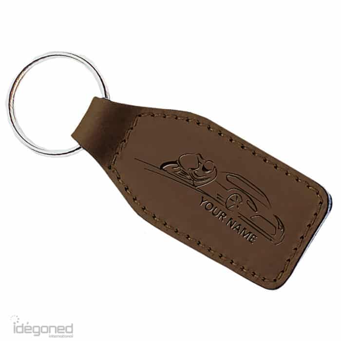 Sleutelhanger P02046 bruin