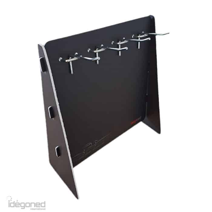 sleutellabeldisplay met haken voor polyart sleutellabels en kunststof sleutellabels