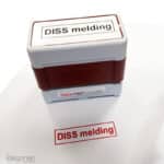 Stempel met rode inkt Brother stempel