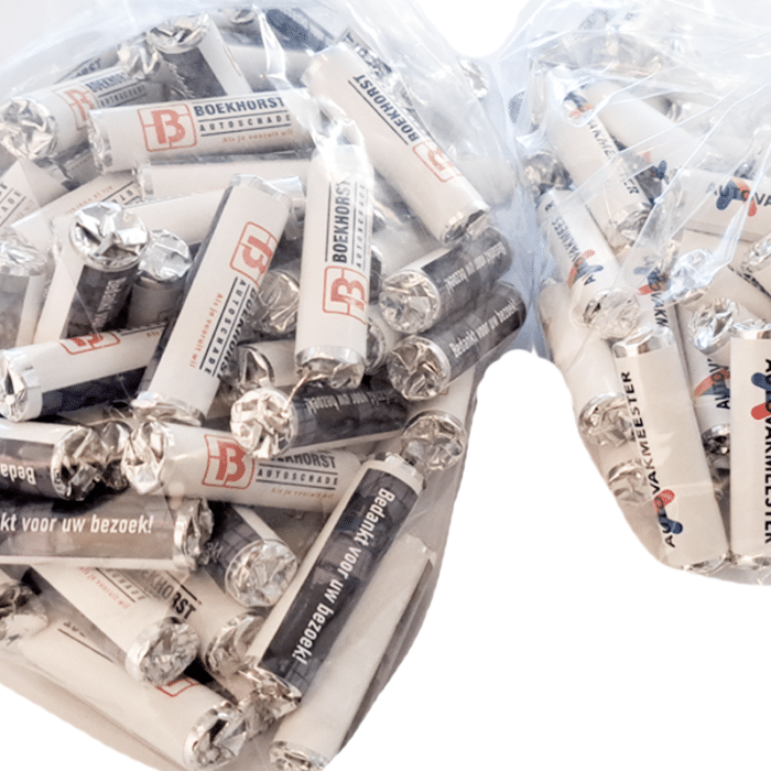 Pepermuntrolletjes druivensuikerrolletjes mini rolletje pepermunt