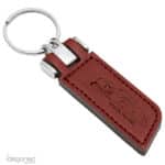 Sleutelhanger P02694 donkerrood kunstleer Idegoned