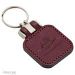 Sleutelhanger P02743 donkerrood kunstleer Idegoned