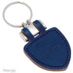 Sleutelhanger P02778 blauw kunstleer Idegoned