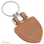 Sleutelhanger P02778 lichtbruin cognac kunstleer Idegoned