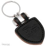 Sleutelhanger P02778 zwart kunstleer Idegoned