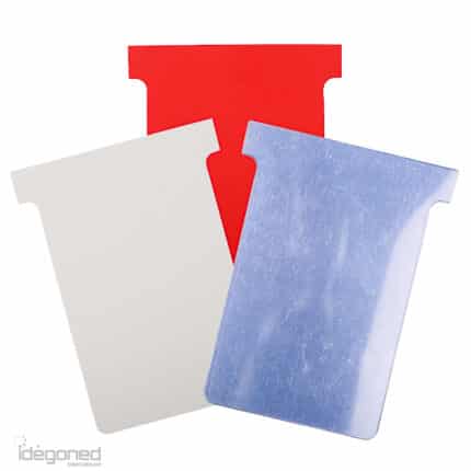 Kunststof T kaarten blanco