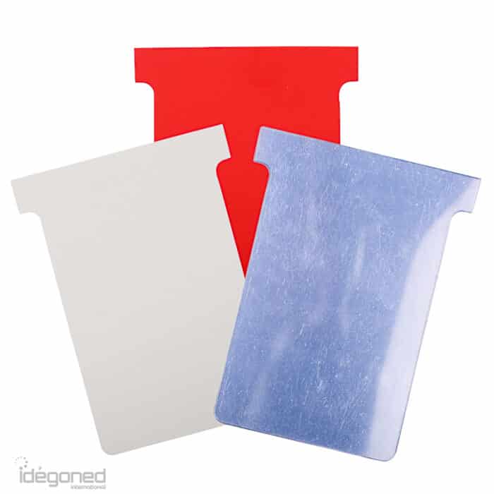 Kunststof T kaarten blanco