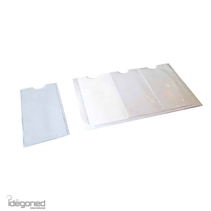 Zelfklevend transparant hoesje voor smeerkaartjes oliekaartjes of afspraakkaartjes