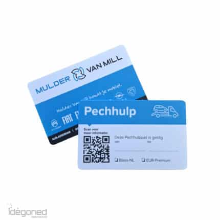 Pechhulp passen kartonnen pas