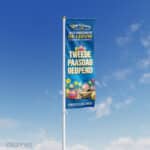 Baniervlag tweede Paasdag geopend