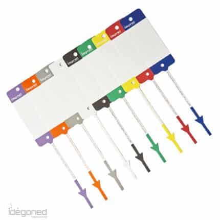 Polyart sleutellabels watervaste oliebestendige scheurvaste sleutel labels voor autobedrijf, makelaar, garage en onderdelen. Met balpen beschrijfbaar. 9 kleuren